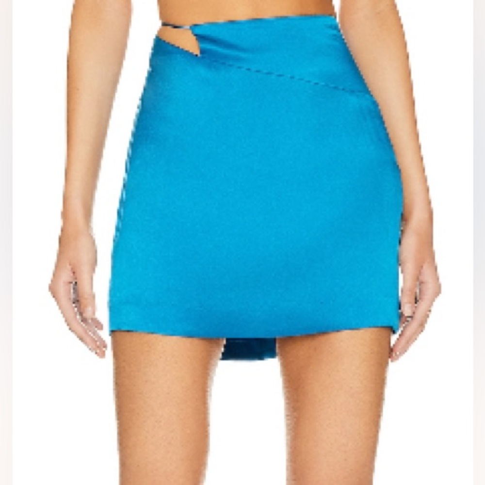 The Sei Cut Out Mini Skirt in Ocean NWT SZ 2 $460